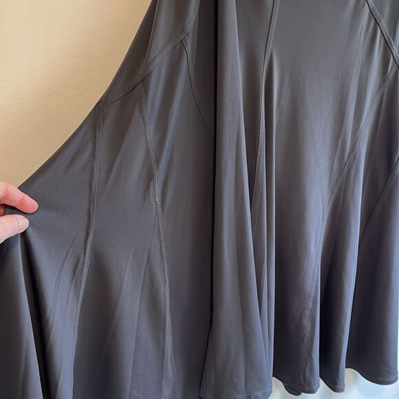 NEW WITH TAGS ANNE KLEIN GRAY STRETCH MAXI SKIRT - Picture 3 of 8